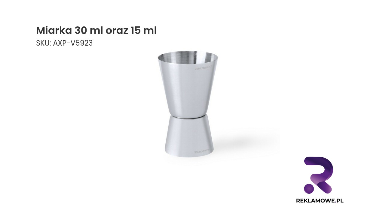 Miarka dwustronna 30 ml i 15 ml