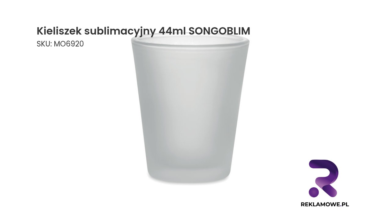 Kieliszek sublimacyjny 44 ml SONGOBLIM - personalizowany kieliszek do sublimacji