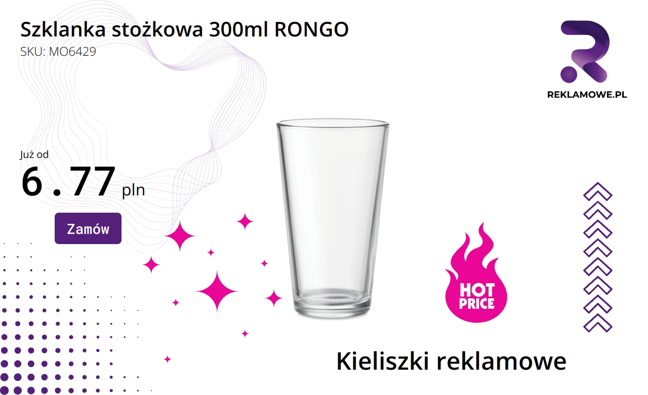 Szklanka stożkowa 300 ml marki RONGO